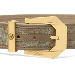 VERSACE Medusa Heritage Barocco Jacquard Belt 4 cm (70/28 - 32in long)